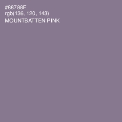 #88788F - Mountbatten Pink Color Image